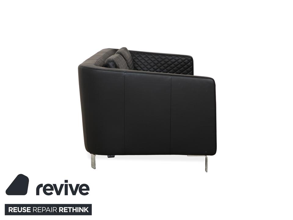 Rolf Benz 325 Leder Dreisitzer Schwarz Sofa Couch – Bild 11