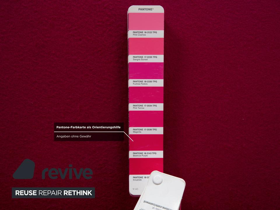 Brühl Powder Stoff Zweisitzer Rosa Pink Magenta Sofa Couch – Bild 9