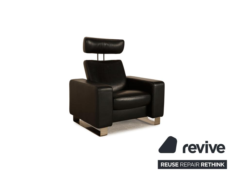 Stressless Arion Leder Sessel Schwarz manuelle Funktion – Bild 3