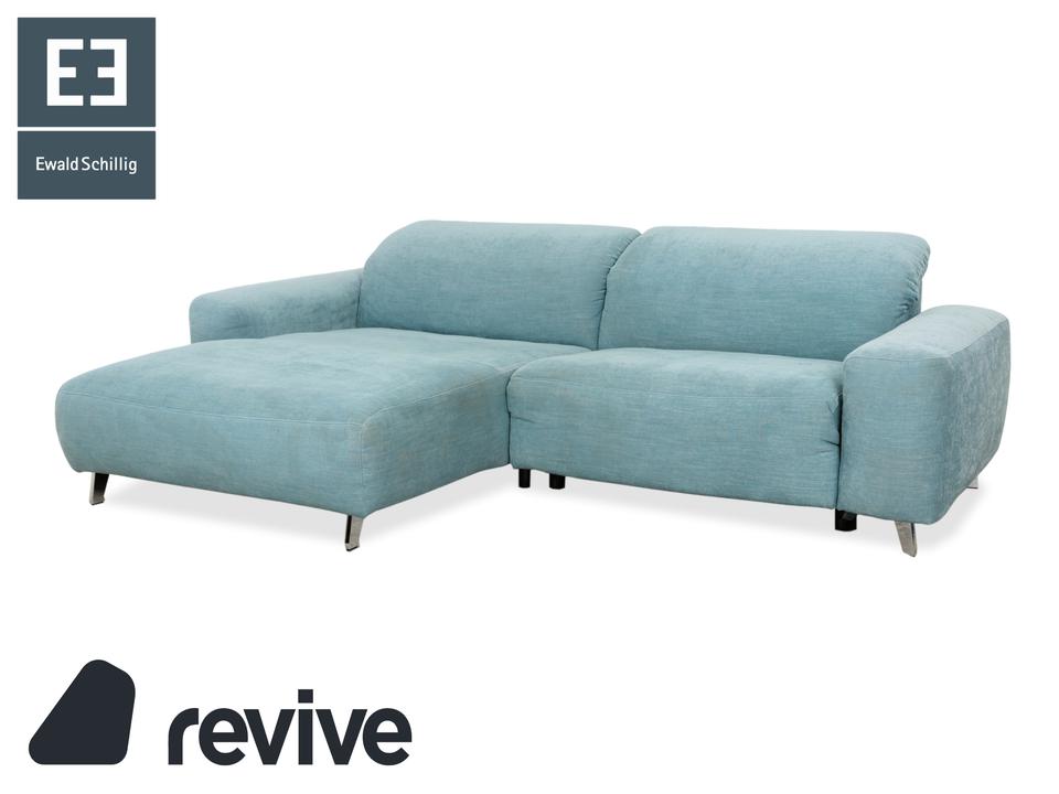 Ewald Schillig Hope Stoff Ecksofa Blau Grün elektrische Funktion