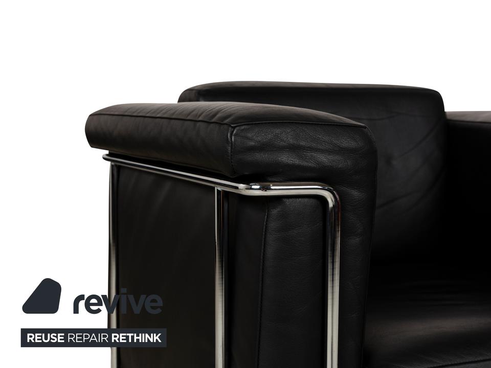 Züco Carat Leder Sessel Schwarz – Bild 3