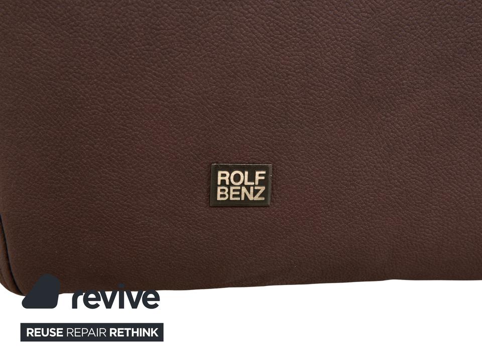 Rolf Benz 6300 Viersitzer Sofa Braun veganes Leder Neubezug ✨ – Bild 8