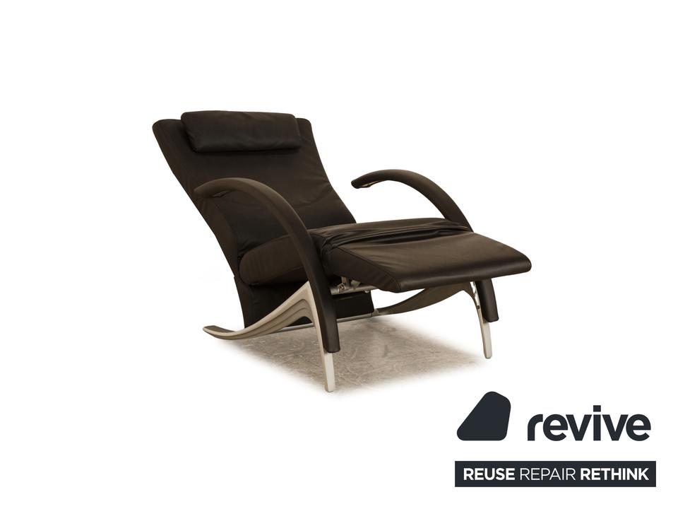 Rolf Benz 3100 veganes Leder Stuhl anthrazit / schwarz manuelle ✨ – Bild 3