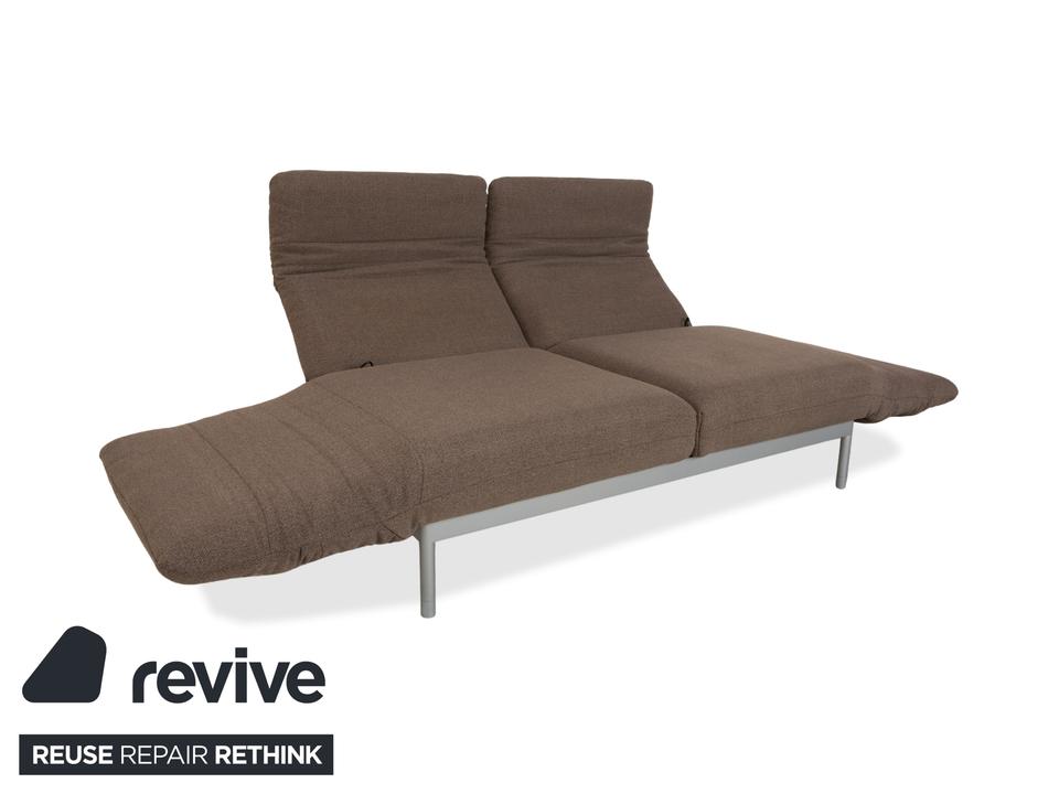 Rolf Benz Plura Stoff Zweisitzer Grau manuelle Funktion Sofa – Bild 4