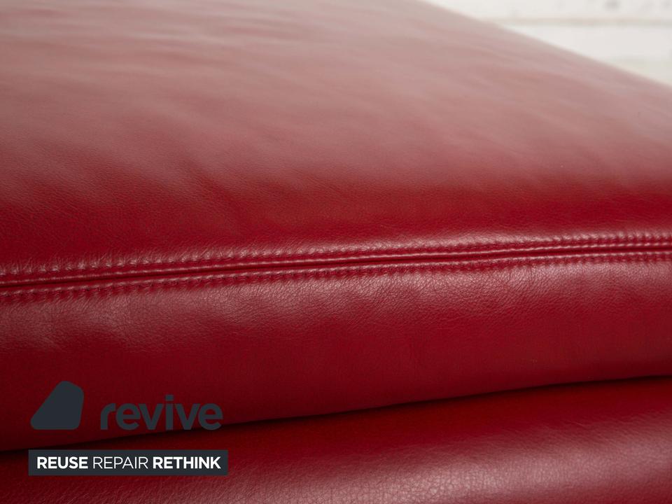 Koinor Leder Hocker Rot – Bild 3