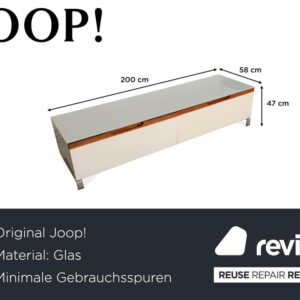 Joop! Glas Sideboard Weiß Braun Lowboard Schubladen