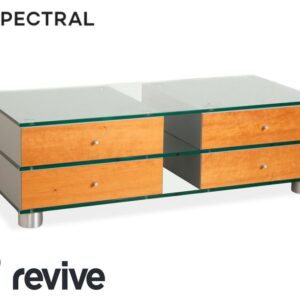 Spectral Sideboard Glas Holz Metall Sideboard Braun Grau