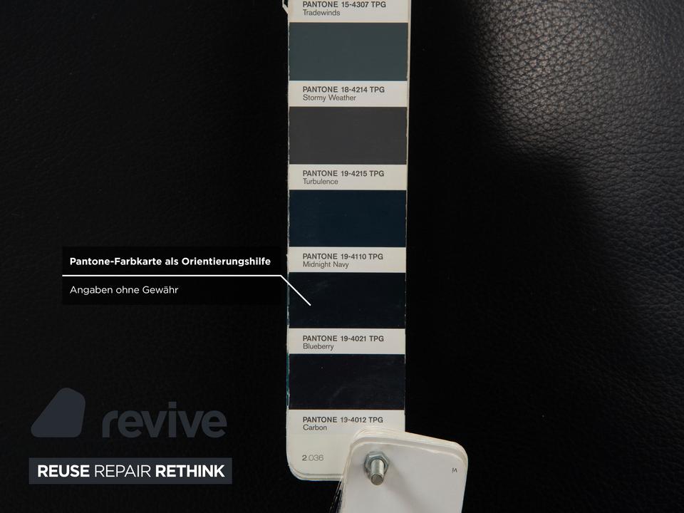 Ewald Schillig Silence Leder Liege Blau Grau – Bild 5