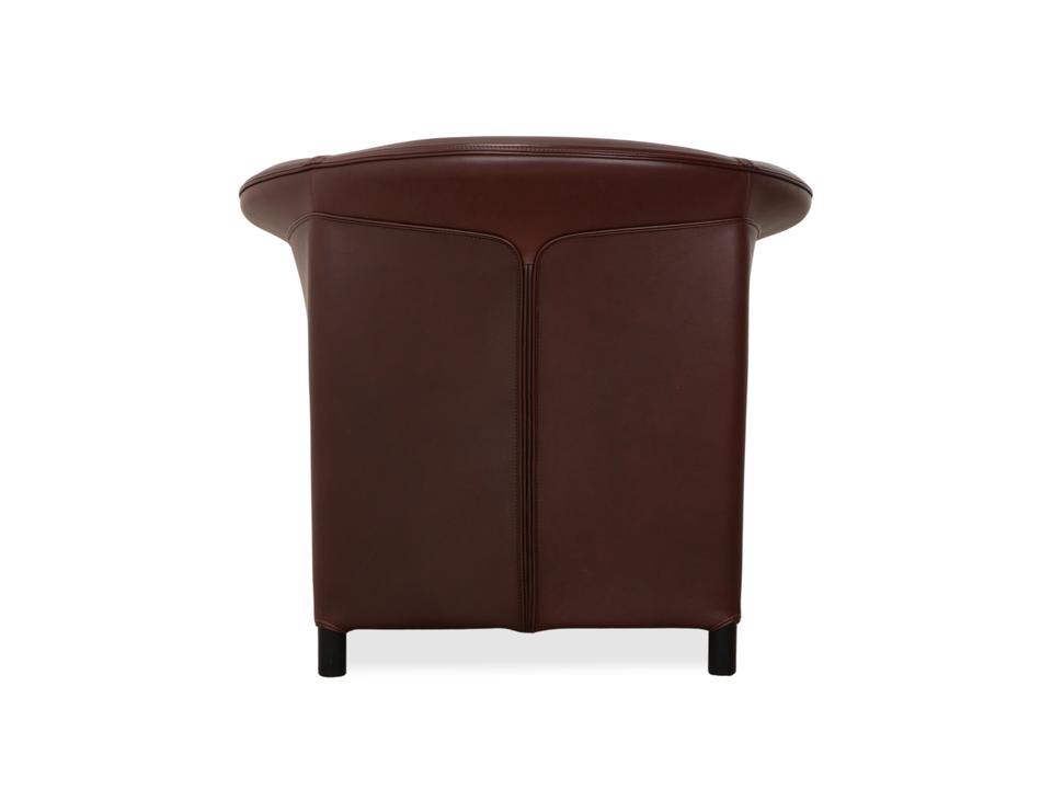 Wittmann Aura XL Leder Sessel Braun Rot – Bild 11