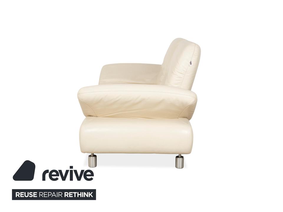Koinor Rivoli Leder Zweisitzer Creme manuelle Funktion Sofa ✨ – Bild 16