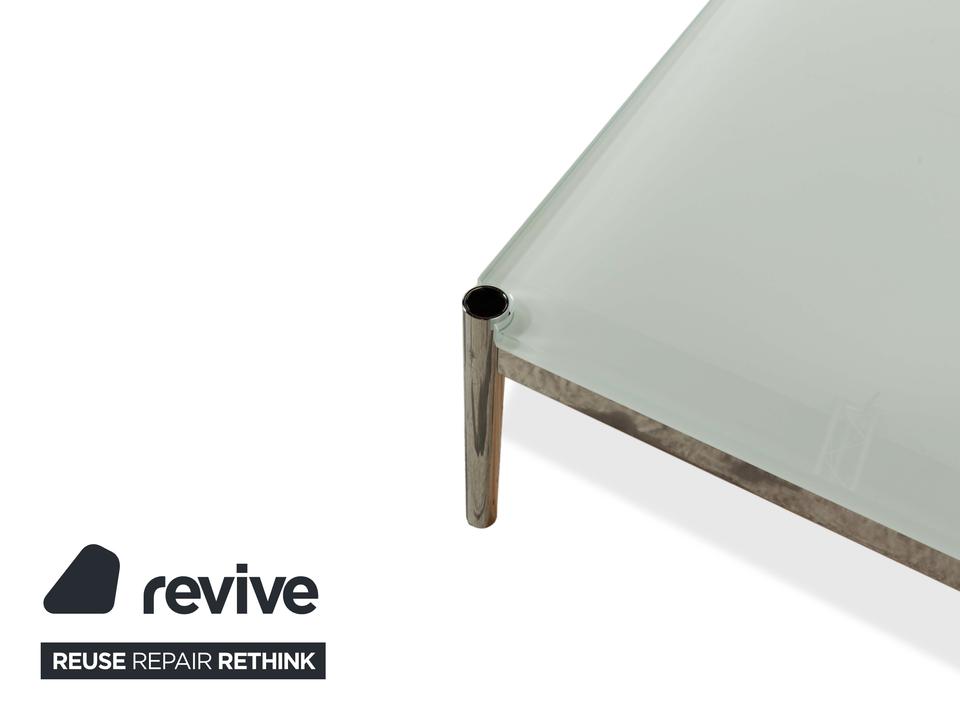 USM Haller Glas Couchtisch Blau Silber 101 x 101 cm – Bild 5