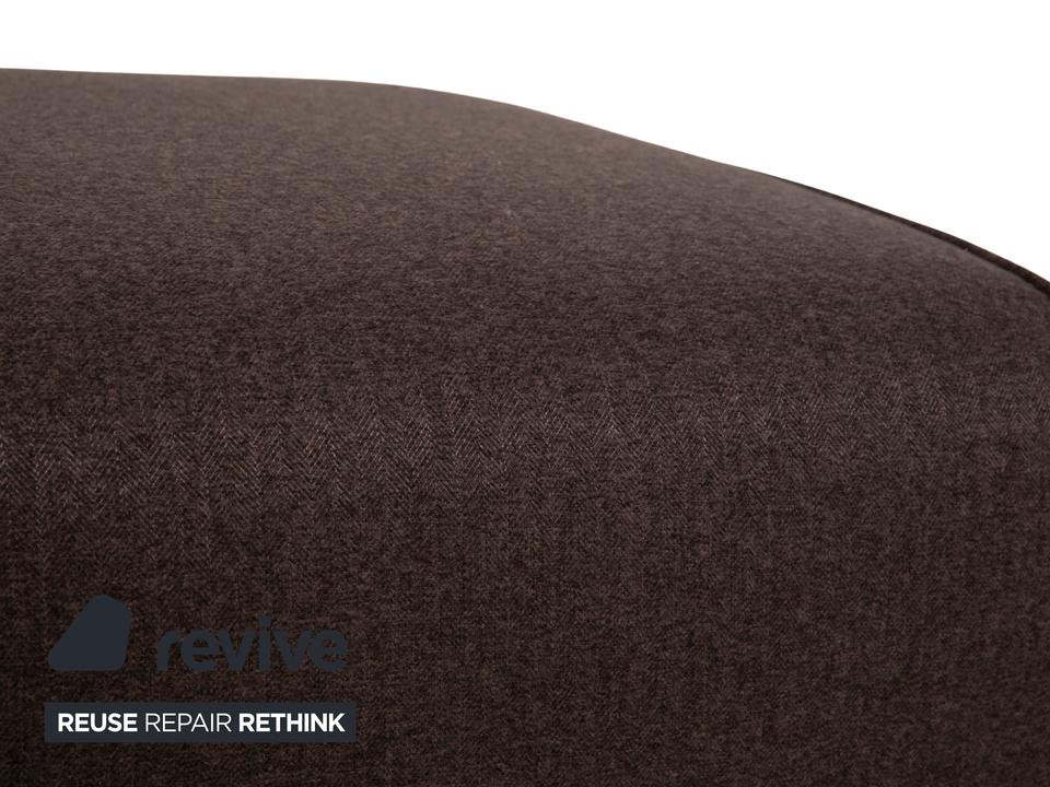 Cor Kelp Stoff Hocker Grau Braun Neubezug – Bild 3