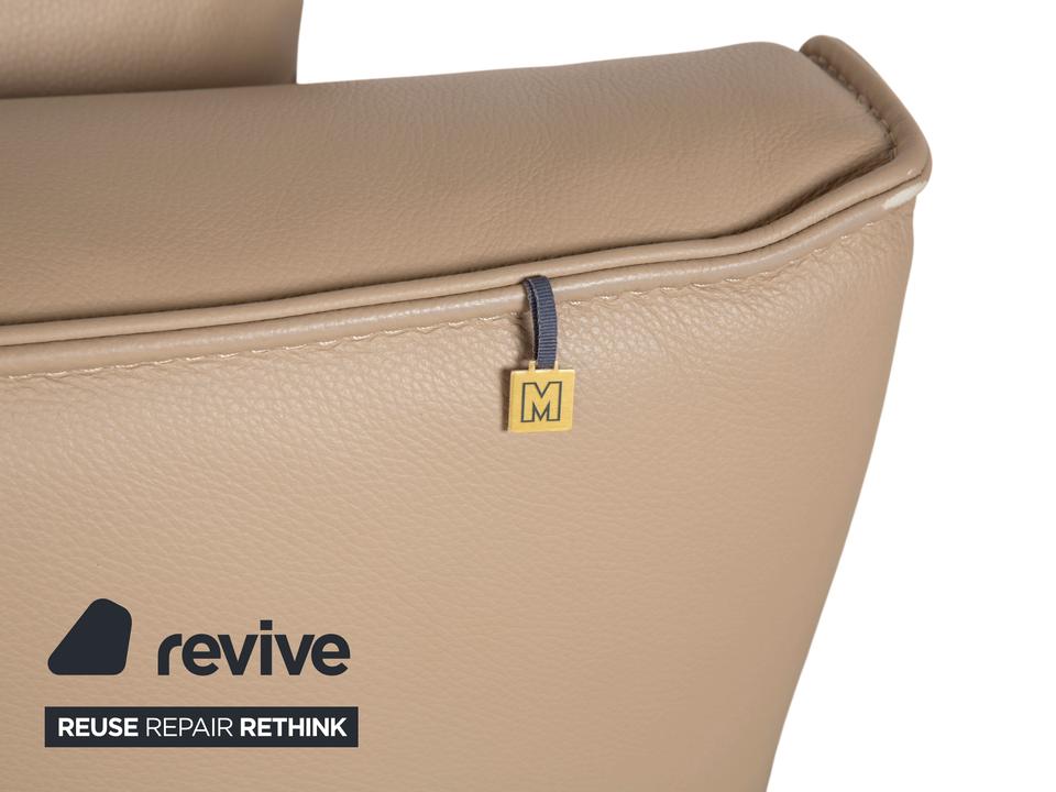 Koinor Free Motion Etino 2 Leder Holz Zweisitzer Beige – Bild 12
