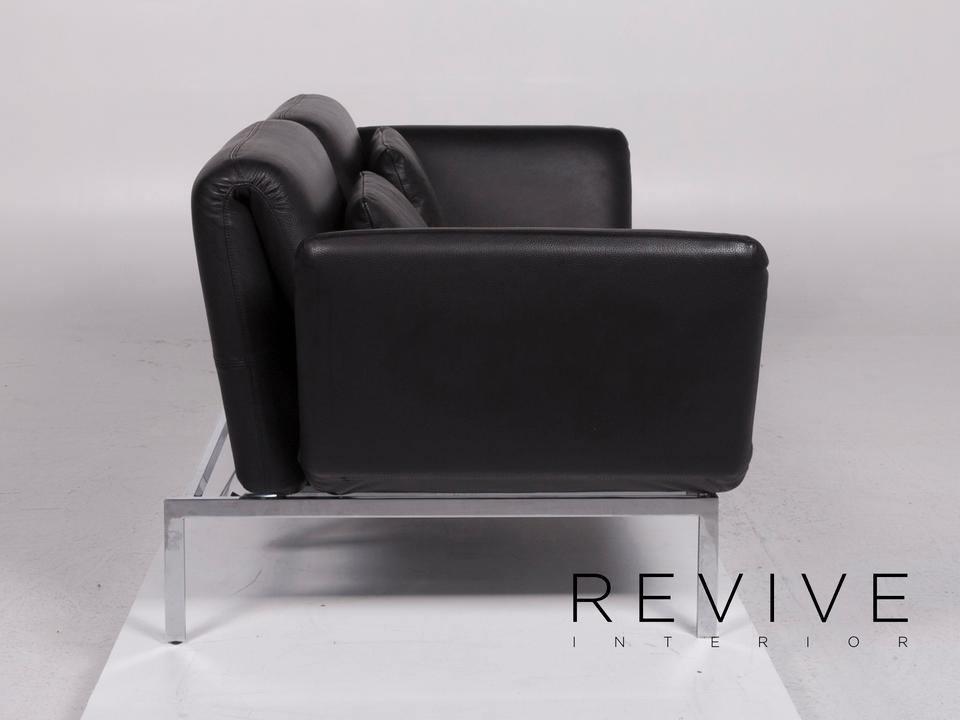 Brühl Roro Medium Leder Sofa Schwarz Zweisitzer Couch inkl. ✨ – Bild 11