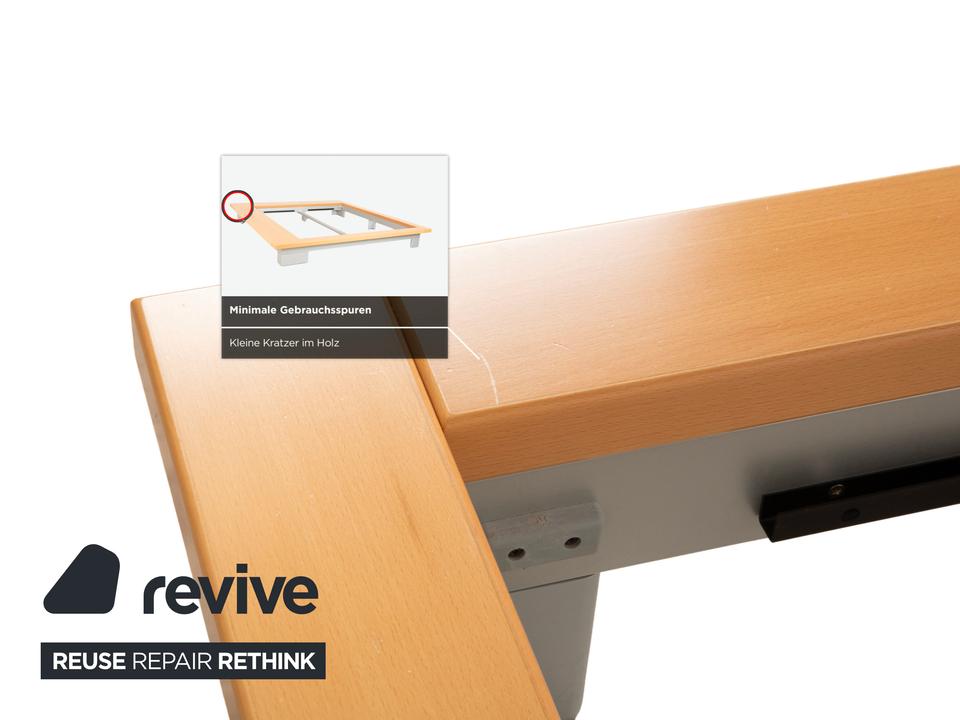 Ligne Roset Holz Bett Doppelbett Braun 200x180 cm – Bild 5