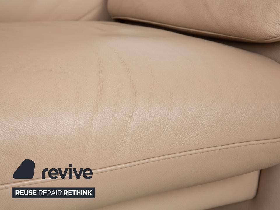 Willi Schillig Ergoline Leder Sessel Creme Beige manuelle – Bild 6