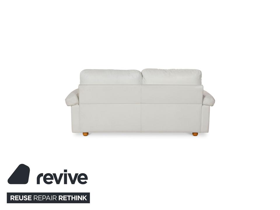 Poltrona Frau Petronio Leder Sofa Garnitur Weiß Sofa Couch – Bild 14