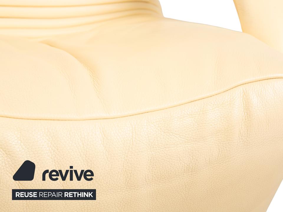 Jori Yoga Mono Move Leder Sessel Creme manuelle Funktion – Bild 7