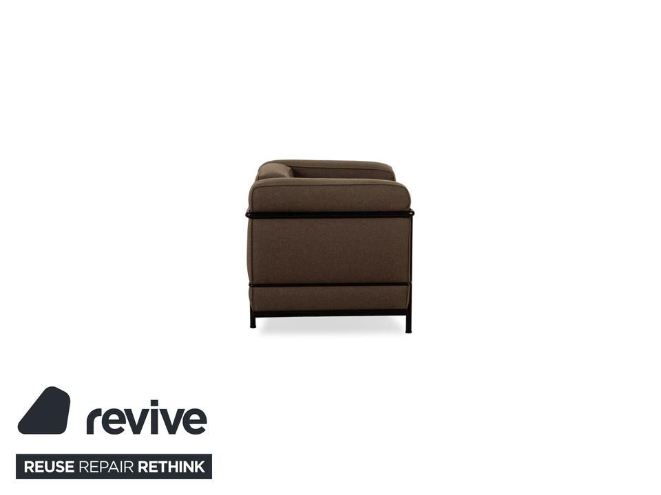 Cassina Le Corbusier LC 2 Stoff Sessel Braun – Bild 7