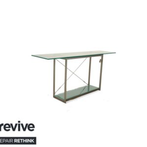 Christine Kröncke Glas Tisch Sideboard Silber 180 x 45 cm