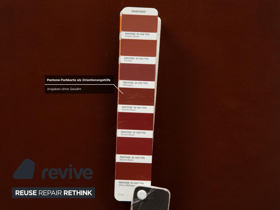 Willi Schillig Taoo Leder Hocker Braun Rot Staufach – Bild 7