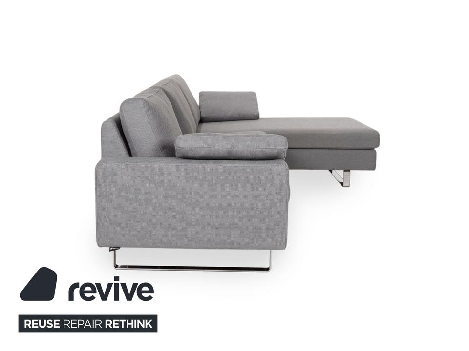Cor Conseta Stoff Ecksofa Grau Recamiere Rechts Sofa Couch – Bild 9