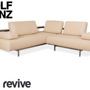 Rolf Benz Dono 6100 veganes Leder Ecksofa Creme Sofa Couch ✨