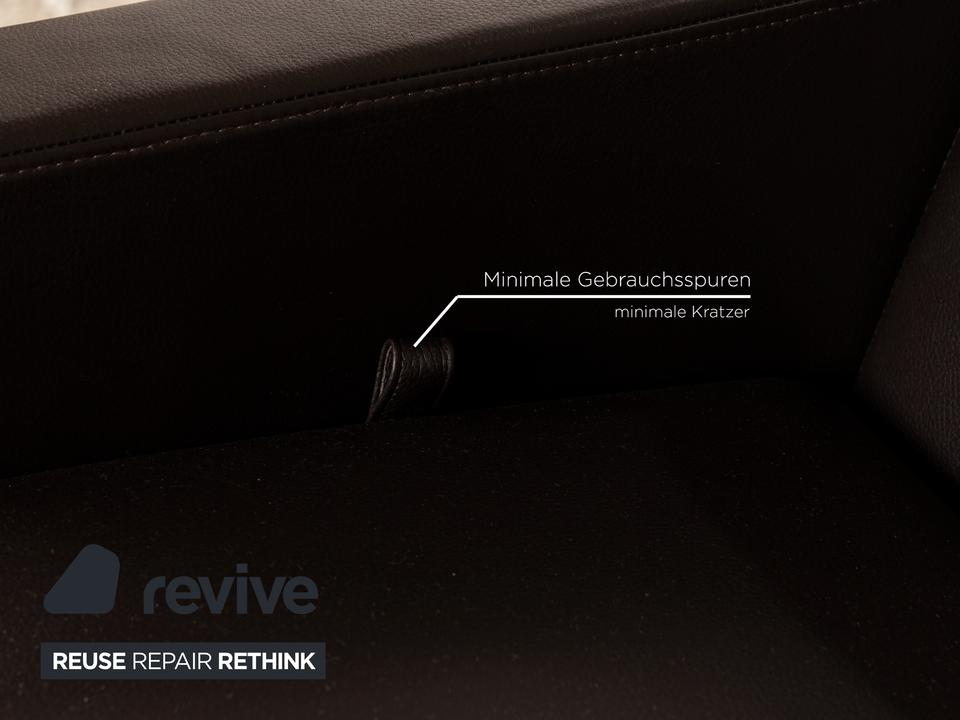 Brühl Francis Leder Sessel Braun manuelle Funktion – Bild 5