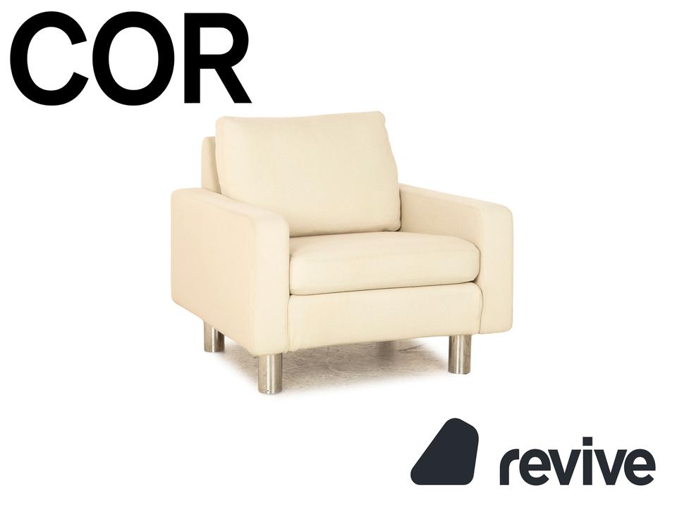 Cor Conseta Stoff Sessel Beige Creme