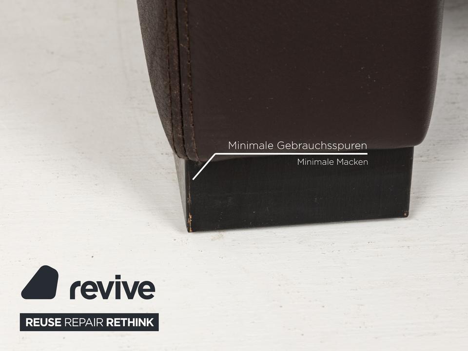 Brühl Francis Leder Sessel Braun manuelle Funktion – Bild 6