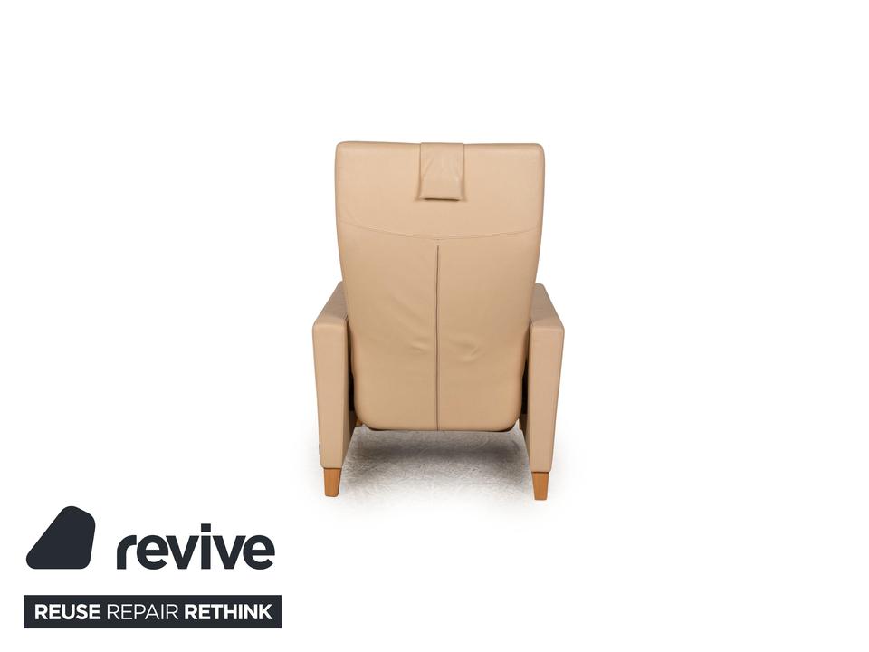 Walter Knoll Leder Sessel Beige manuelle Funktion – Bild 14
