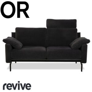 COR Ala Stoff Zweisitzer Grau Sofa Couch manuelle Funktion