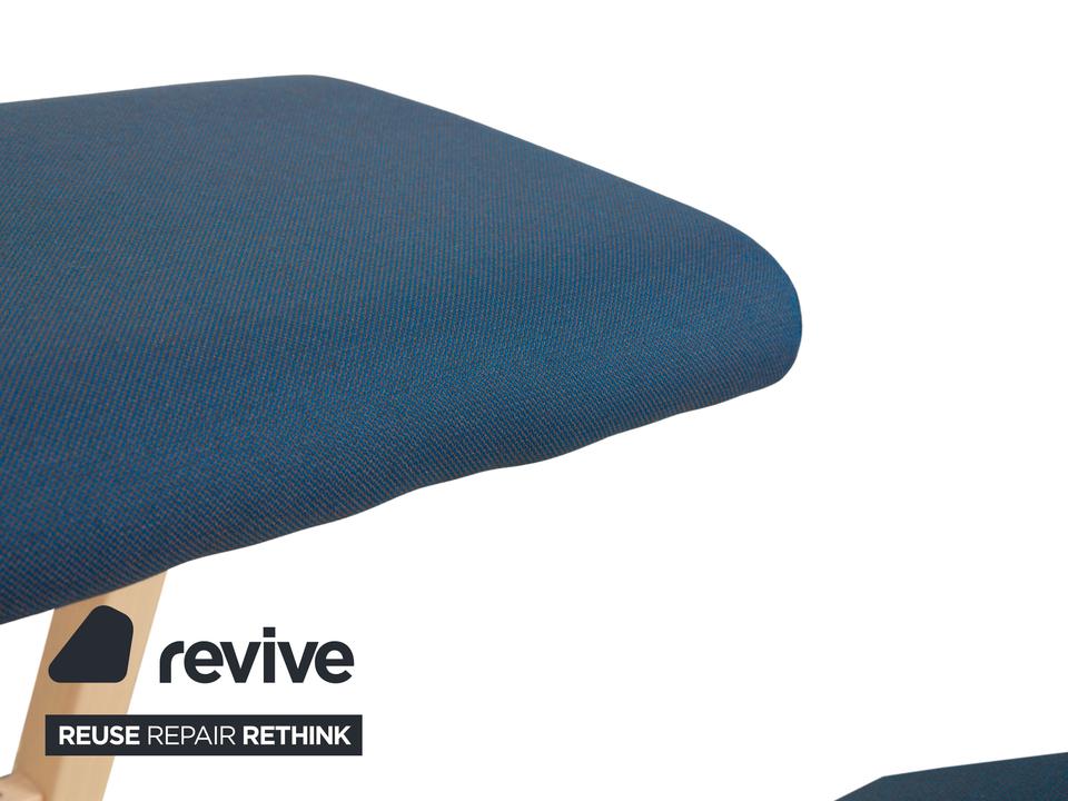 Varier Variable Stoff Sessel Stuhl Hocker Blau Kniestuhl – Bild 4