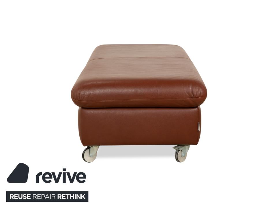 Willi Schillig Taoo Leder Hocker Braun Rot Staufach – Bild 10