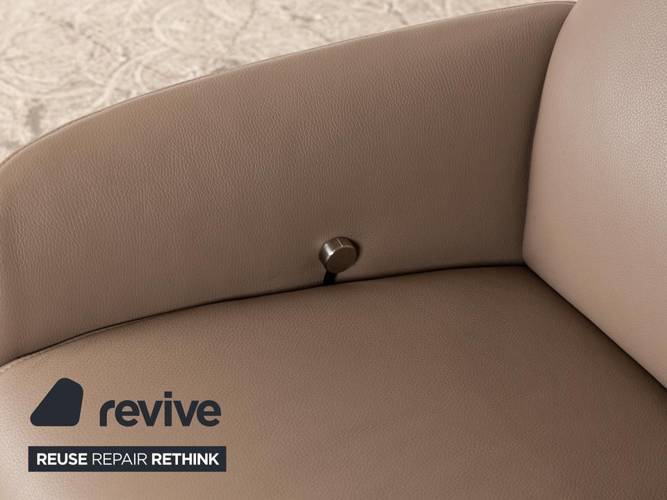 FSM Cleo (FM 0330) Leder Sessel Taupe Grau Braun Relaxsessel – Bild 6