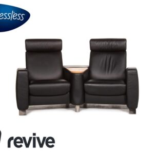 Stressless Arion Leder Sofa Schwarz Zweisitzer Funktion ✨