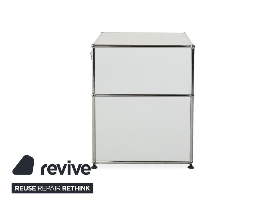 USM Haller Metall Sideboard Hellgrau Hellblau Reinweiß Schublade – Bild 15