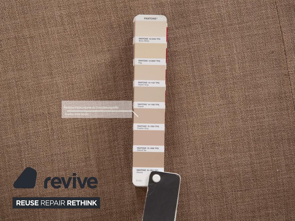 B&B Italia Arne Stoff Ecksofa Grau Beige Braun Taupe Sofa Couch – Bild 4