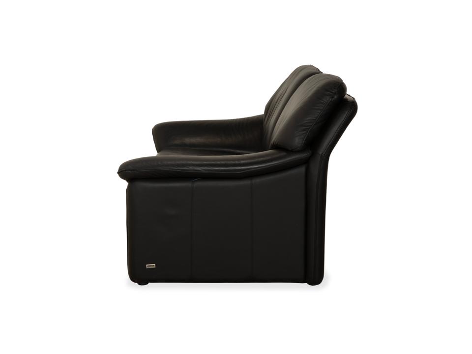 Laauser Atlanta Leder Zweisitzer Schwarz Sofa Couch – Bild 13