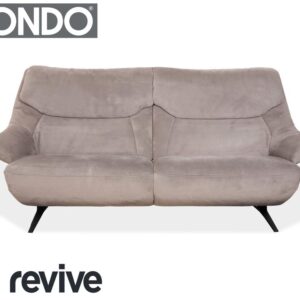 Mondo Malu Stoff Zweisitzer Grau Taupe Sofa Couch