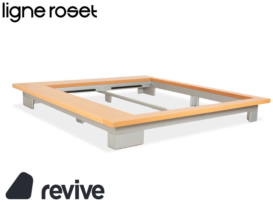 Ligne Roset Holz Bett Doppelbett Braun 200x180 cm