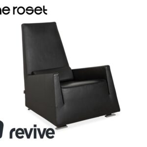 Ligne Roset Jul Leder Sessel Schwarz