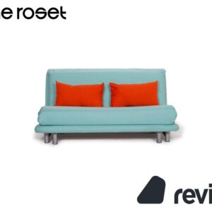 ligne roset Multy Stoff Sofa Türkis / Blau Orange Dreisitzer ✨