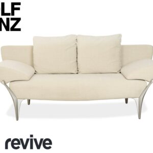 Rolf Benz 1600 Stoff Zweisitzer Creme Mint manuelle Funktion