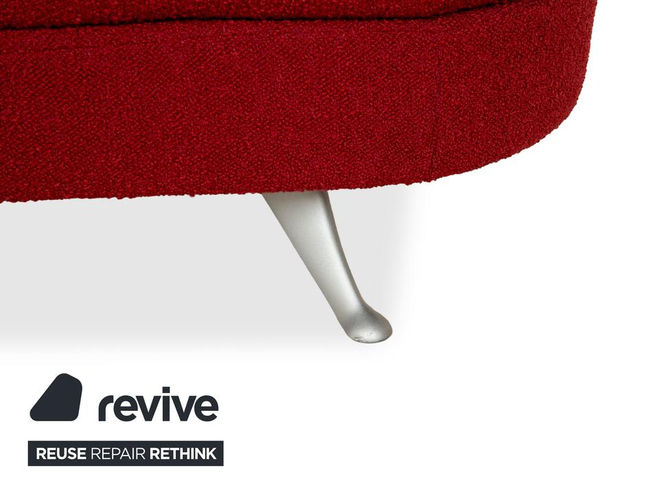 Rolf Benz 2500 Stoff Dreisitzer Rot Sofa Couch – Bild 5