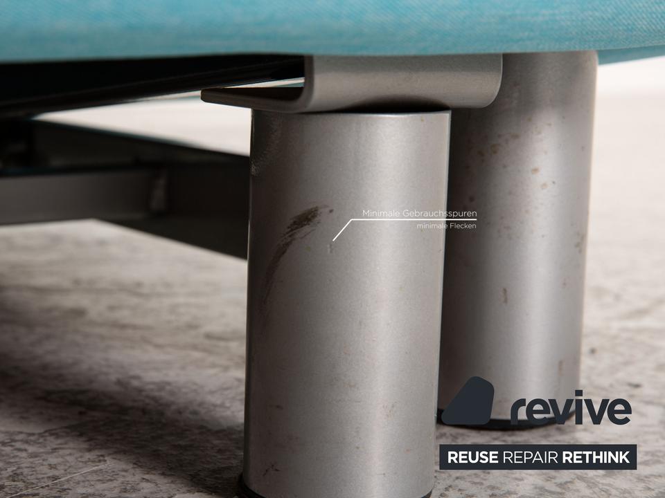 ligne roset Multy Stoff Dreisitzer Blau Sofa Couch – Bild 4