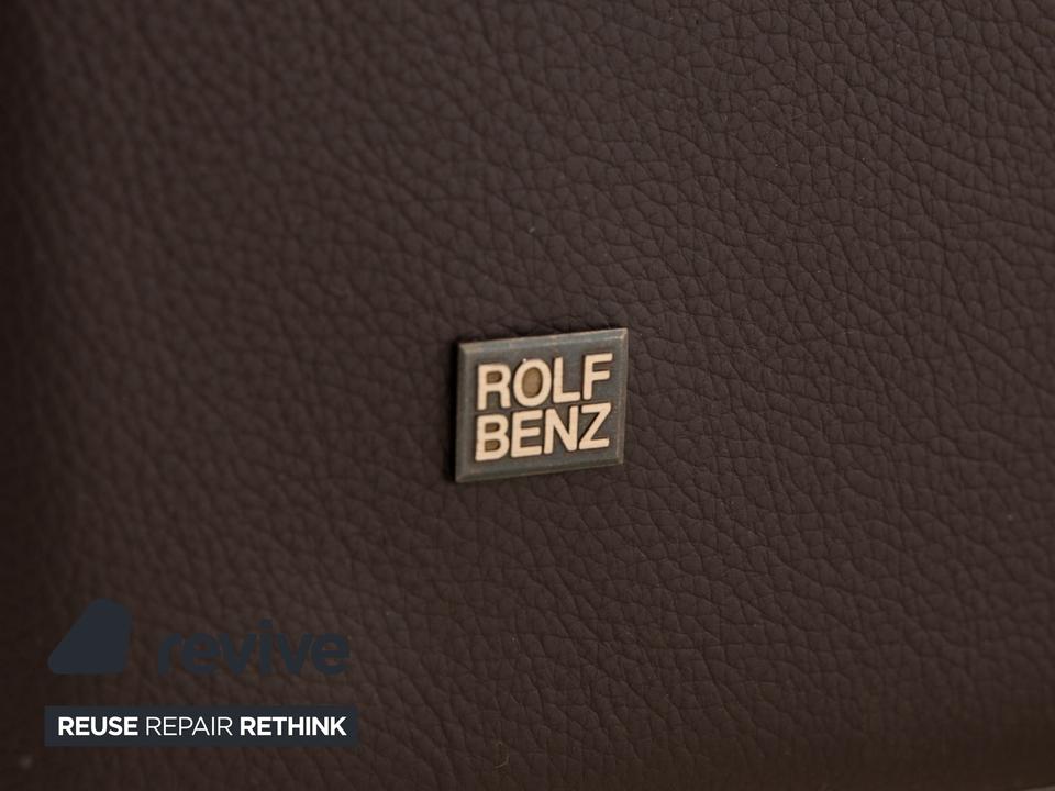 Rolf Benz Vida Leder Zweisitzer Braun Dunkelbraun Sofa Couch ✨ – Bild 6