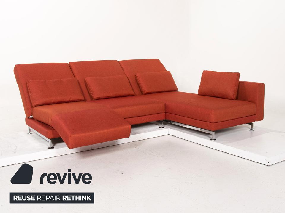 Brühl Moule Stoff Ecksofa Terrakotta Rot Relaxfunktion Funktion ✨ – Bild 3