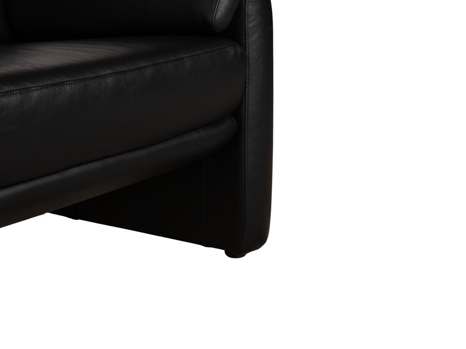 Willi Schillig Lucca Leder Zweisitzer Schwarz Sofa Couch – Bild 10