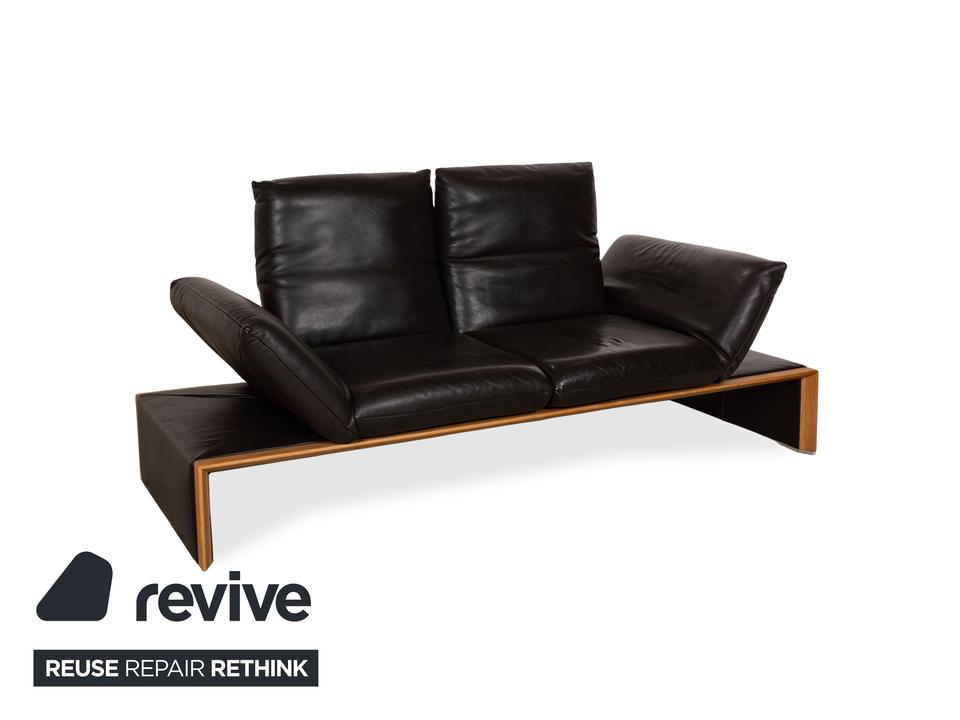 Koinor Harriet Leder Dreisitzer Dunkelbraun manuelle Funktion – Bild 10